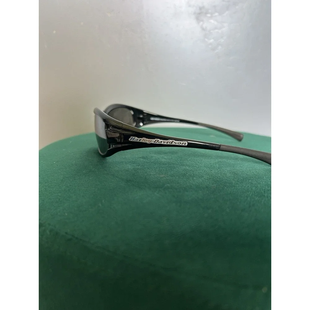 Harley Davidson GM10183 Matte Black Wrap Plastic Sunglasses Metal Logo On Frame